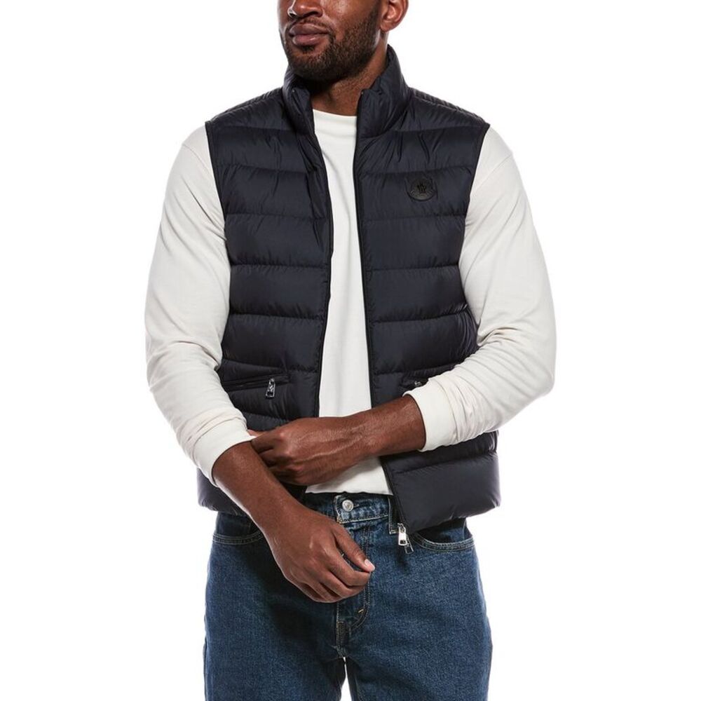 Moncler Mens  Down Puffer Vest, Navy
